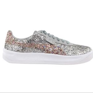 Puma Silver Gold California Glitz Glitter Sneakers